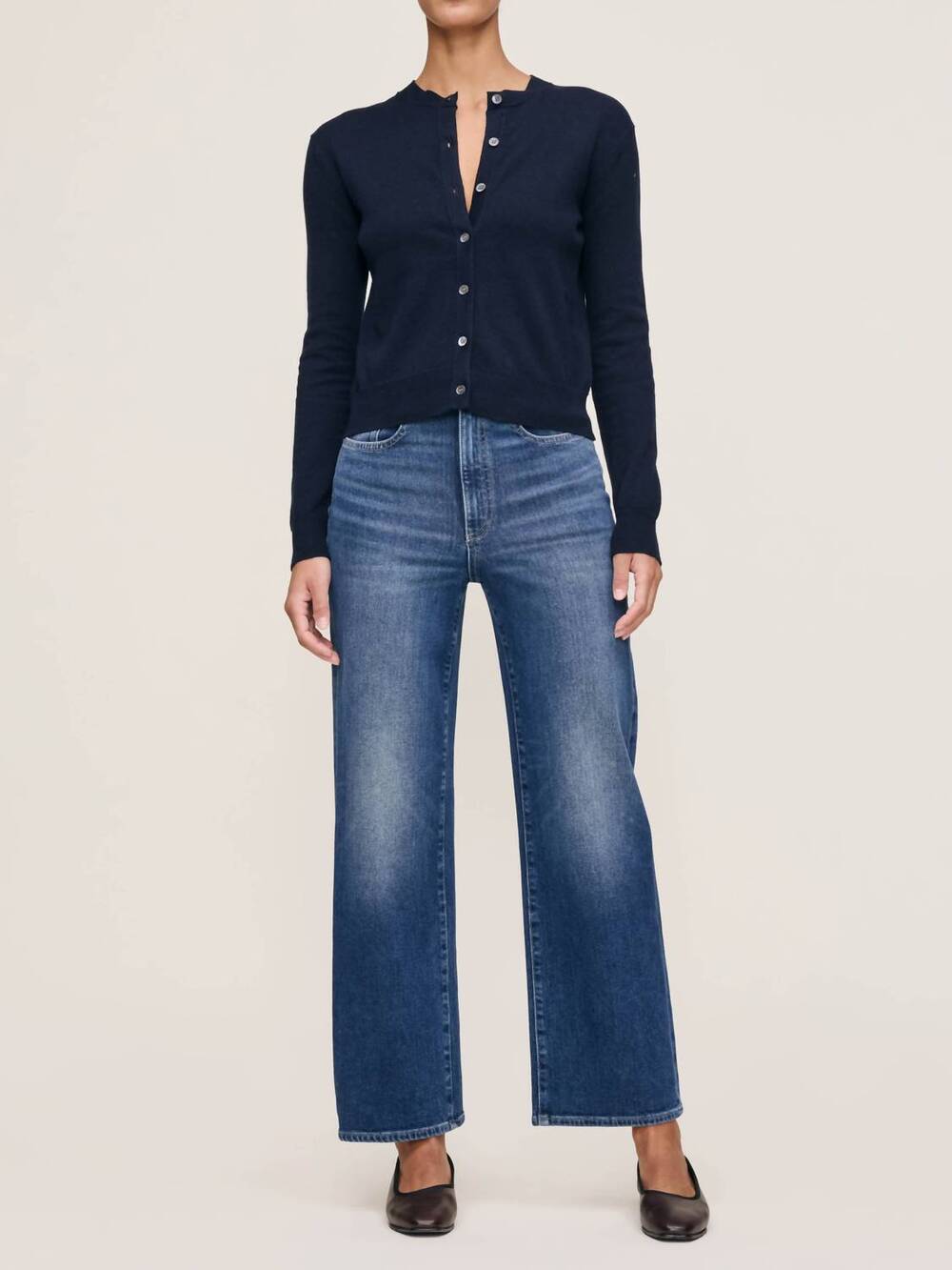 NEW DL1961 - WOMEN'S women's karmine wide leg straight jeans in clearwater